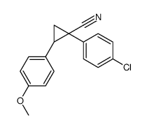 1-(p-Chlorophenyl)-2-(p-methoxyphenyl)cyclopropanecarbonitrile picture