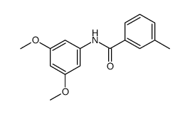 N-(3,5-dimethoxyphenyl)-3-methylbenzamide结构式