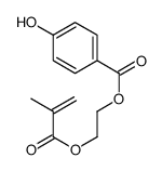 2-(2-methylprop-2-enoyloxy)ethyl 4-hydroxybenzoate Structure