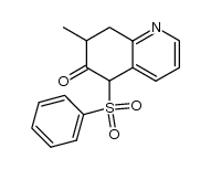 5-(Phenylsulfonyl)-6-oxo-7-methyl-5,6,7,8-tetrahydroquinoline结构式