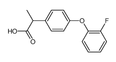 2-[4-(2-fluorophenoxy)phenyl]propionic acid结构式