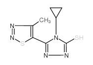 4-CYCLOPROPYL-5-(4-METHYL-1,2,3-THIADIAZOL-5-YL)-4H-1,2,4-TRIAZOLE-3-THIOL structure