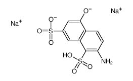 disodium 2-amino-5-hydroxynaphthalene-1,7-disulphonate structure