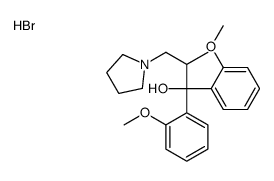 1,1-bis(2-methoxyphenyl)-2-methyl-3-pyrrolidin-1-ylpropan-1-ol,hydrobromide Structure