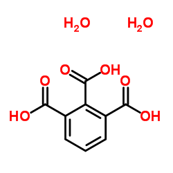 1,2,3-Benzenetricarboxylic acid dihydrate structure