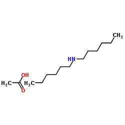 N-Hexylhexan-1-aminium acetate Structure