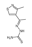 1-(3-Methyl-4-isothiazolyl)ethanone thiosemicarbazone Structure