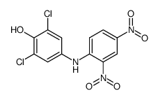 2,6-dichloro-4-(2,4-dinitro-anilino)-phenol结构式