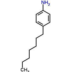 4-庚基苯胺结构式