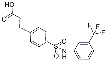 3-[4-(3-TRIFLUOROMETHYL-PHENYLSULFAMOYL)-PHENYL]-ACRYLIC ACID结构式