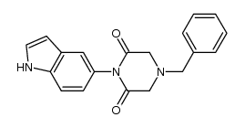 4-benzyl-1-(1H-indol-5-yl)piperazine-2,6-dione结构式