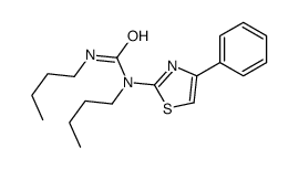 1,3-dibutyl-1-(4-phenyl-1,3-thiazol-2-yl)urea结构式