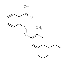 Azobenzene, 4-bis(2-iodoethyl)amino-2-carboxy-2-methyl-结构式