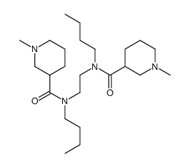 N-butyl-N-[2-[butyl-(1-methylpiperidine-3-carbonyl)amino]ethyl]-1-methylpiperidine-3-carboxamide Structure