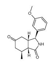 (3S,3aS,7S,7aR)-3-(3-methoxyphenyl)-7-methylhexahydro-1H-isoindole-1,5(4H)-dione结构式