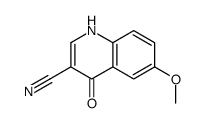 6-Methoxy-4-oxo-1,4-dihydro-3-quinolinecarbonitrile Structure