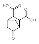 Bicyclo[2.2.1]heptane-2,3-dicarboxylicacid, 5-oxo-, (1a,2a,3b,4a)- (9CI) Structure