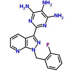 2-(1-(2-氟苄基)-1H-吡唑并[3,4-b]吡啶-3-基)嘧啶-4,5,6-三胺 (利奥西呱中间体)结构式