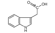 2-(1H-indol-3-yl)acetic acid结构式