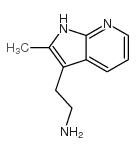 2-甲基-1H-吡咯并[2,3-B]吡啶-3-乙胺结构式