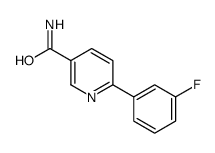 6-(3-fluorophenyl)pyridine-3-carboxamide Structure