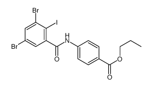 propyl 4-[(3,5-dibromo-2-iodobenzoyl)amino]benzoate Structure