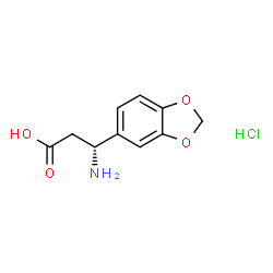 (R)-3-Amino-3-(benzo[d][1,3]dioxol-5-yl)propanoic acid hydrochloride Structure