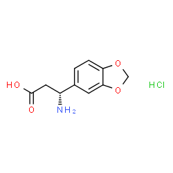 (R)-3-Amino-3-(benzo[d][1,3]dioxol-5-yl)propanoic acid hydrochloride structure