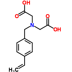 2,2'-[(4-Vinylbenzyl)imino]diacetic acid structure