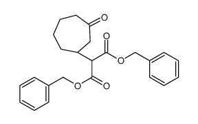 dibenzyl 2-[(1S)-3-oxocycloheptyl]propanedioate Structure