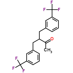 3-[3-(Trifluoromethyl)benzyl]-4-[3-(trifluoromethyl)phenyl]-2-butanone结构式