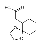 2-(1,4-dioxaspiro[4.5]decan-6-yl)acetic acid Structure