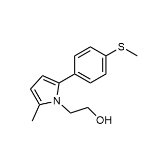 2-{2-Methyl-5-[4-(methylsulfanyl)phenyl]-1H-pyrrol-1-yl}ethan-1-ol Structure