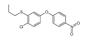 1-chloro-4-(4-nitrophenoxy)-2-propylsulfanylbenzene Structure