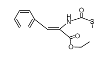 (Z)-ethyl 2-(methylthiocarbonylamino)-3-phenylacrylate结构式