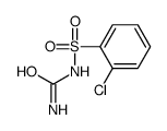 N-(aminocarbonyl)-2-chlorobenzenesulfonamide结构式