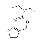 furan-3-ylmethyl N,N-diethylcarbamate结构式