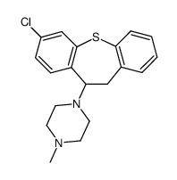 7-Chloro-10,11-dihydro-10-(4-methylpiperazino)dibenzo[b,f]thiepin structure