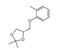 (2S)-3-tolyloxy-1,2-propanediol acetonide Structure