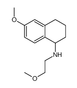 6-methoxy-N-(2-methoxyethyl)-1,2,3,4-tetrahydronaphthalen-1-amine结构式
