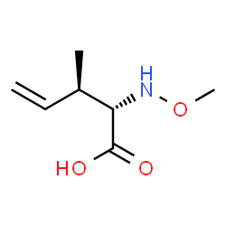 4-Pentenoicacid,2-(methoxyamino)-3-methyl-,(2R,3S)-rel-(9CI) structure