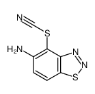 4-thiocyanatobenzo[d][1,2,3]thiadiazol-5-amine结构式