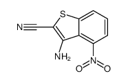 3-amino-4-nitro-1-benzothiophene-2-carbonitrile结构式