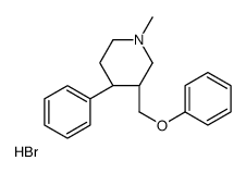 (3R,4R)-1-methyl-3-(phenoxymethyl)-4-phenylpiperidine,hydrobromide结构式