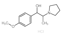 1-(4-methoxyphenyl)-2-pyrrolidin-1-yl-propan-1-ol结构式