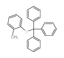 Benzene,1-methyl-2-[(triphenylmethyl)thio]- structure