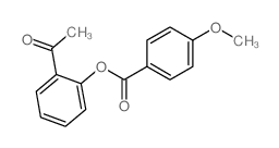 Benzoic acid,4-methoxy-, 2-acetylphenyl ester picture