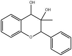 3,4-Dihydro-3-methyl-2-phenyl-2H-1-benzopyran-3,4-diol结构式