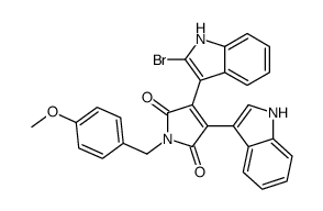 3-(2-Bromo-1H-indol-3-yl)-4-(1H-indol-3-yl)-1-(4-methoxybenzyl)-1 H-pyrrole-2,5-dione Structure