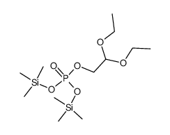 Phosphoric acid (2,2-diethoxyethyl)bis(trimethylsilyl) ester结构式